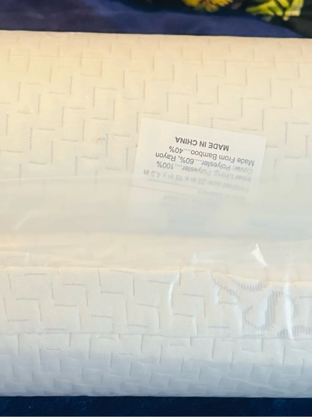 Dosaze White Memory Foam Pillow - Supportive Home Bedding Pillow